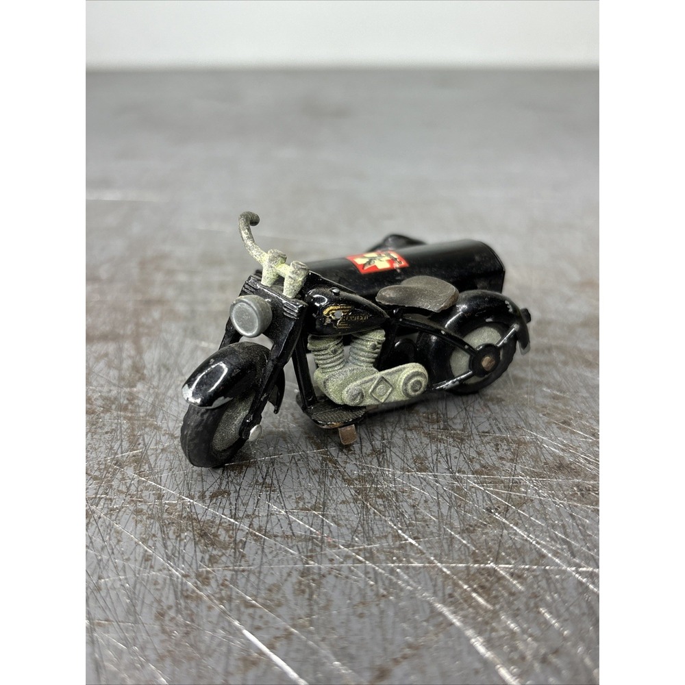 TEKNO DENMARK 764 HARLEY DAVIDSON MOTOR CYCLE WITH SIDECAR BLACK MISSING‎ PART